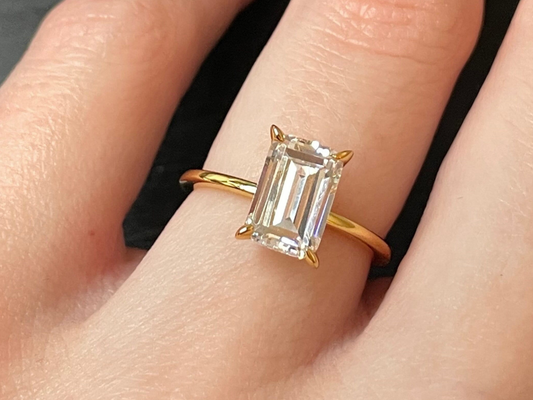 Discovering the Beauty of Fake Emerald Cut Engagement Rings