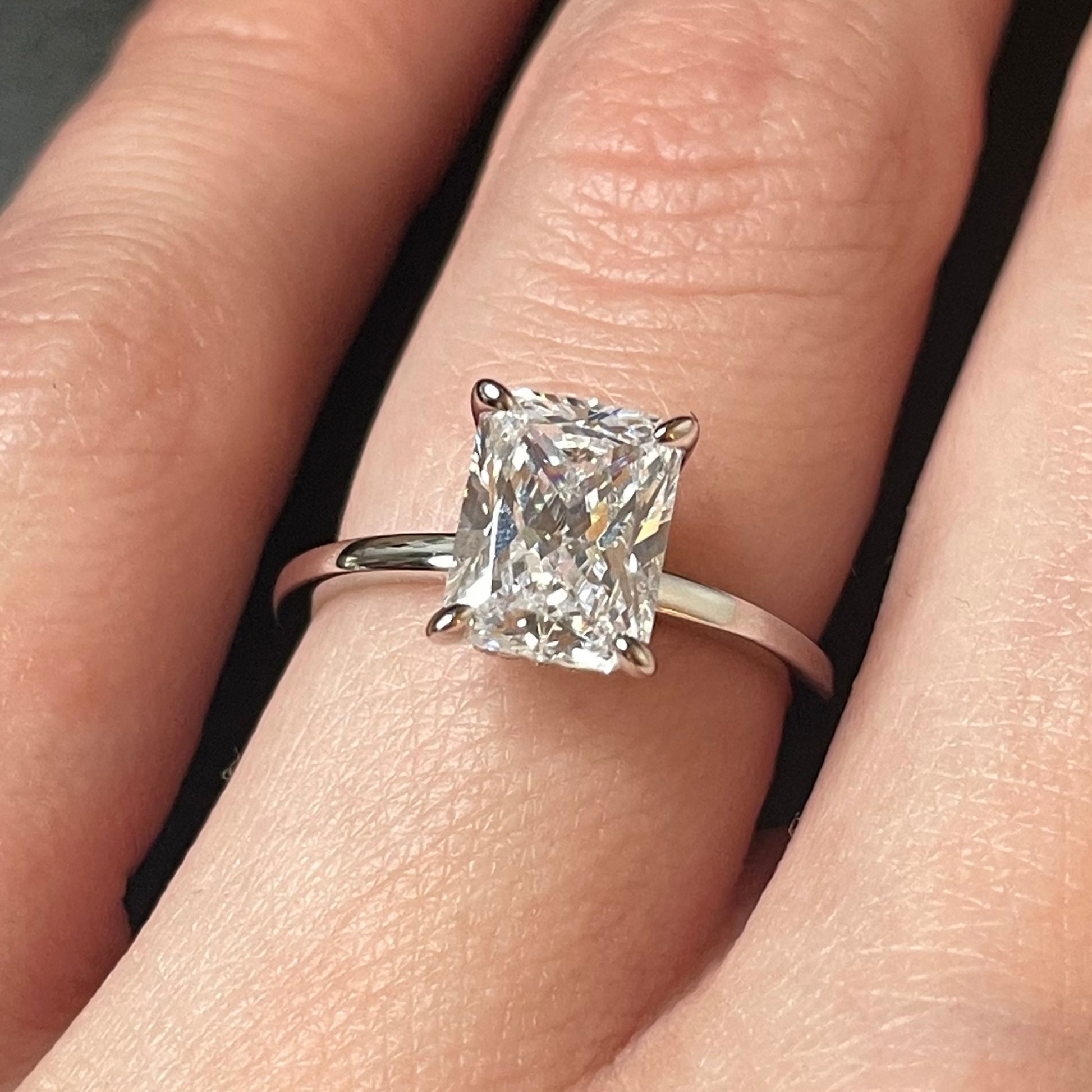 Radiant Travel Engagement Ring