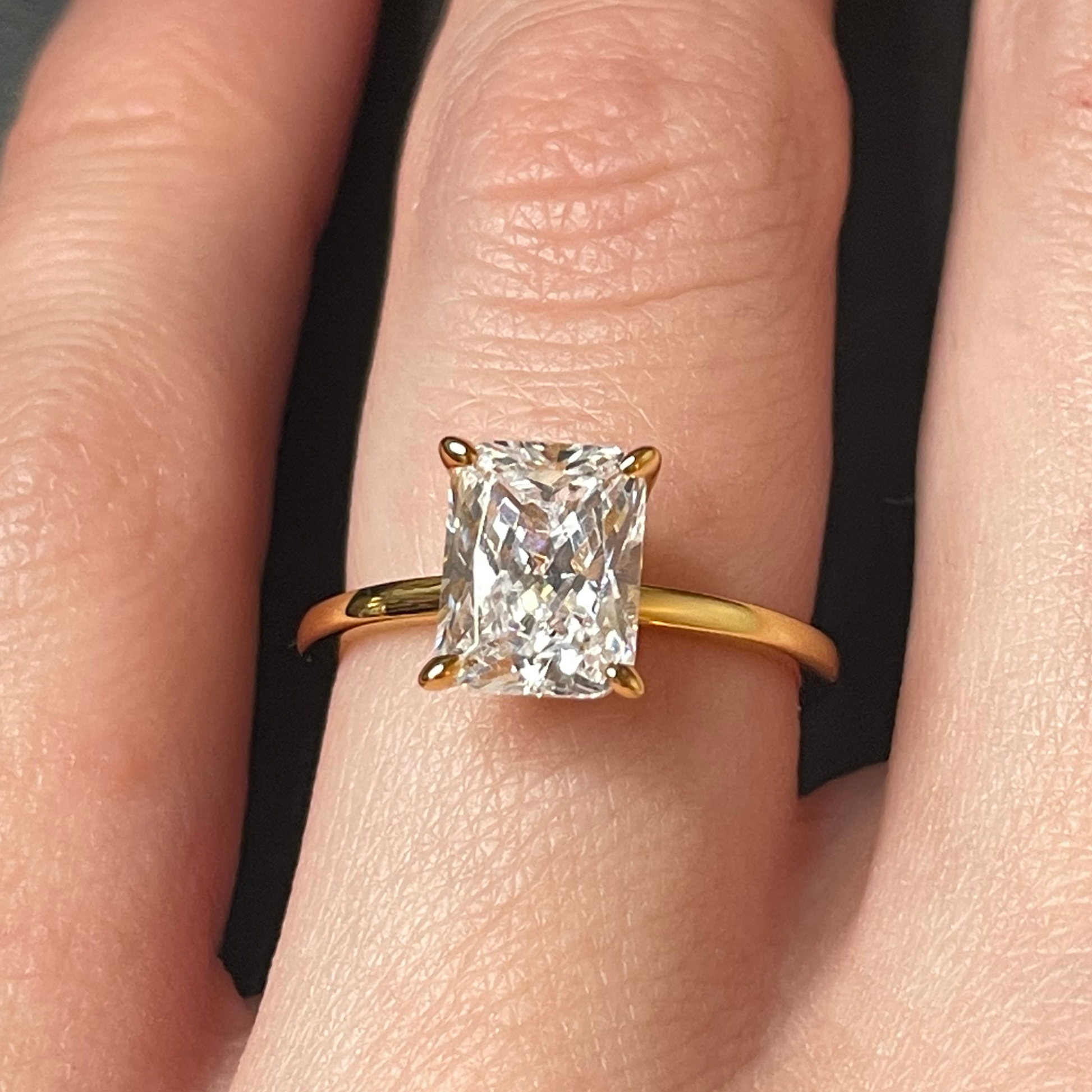 Radiant Travel Engagement Ring